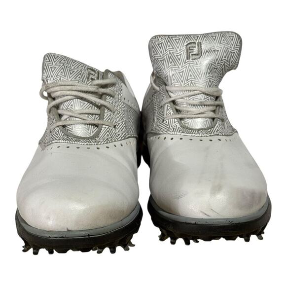 FootJoy Emerge Women's Golf Shoes Size 6.5 White Silver Saddle Classic Comfort - Picture 2 of 7